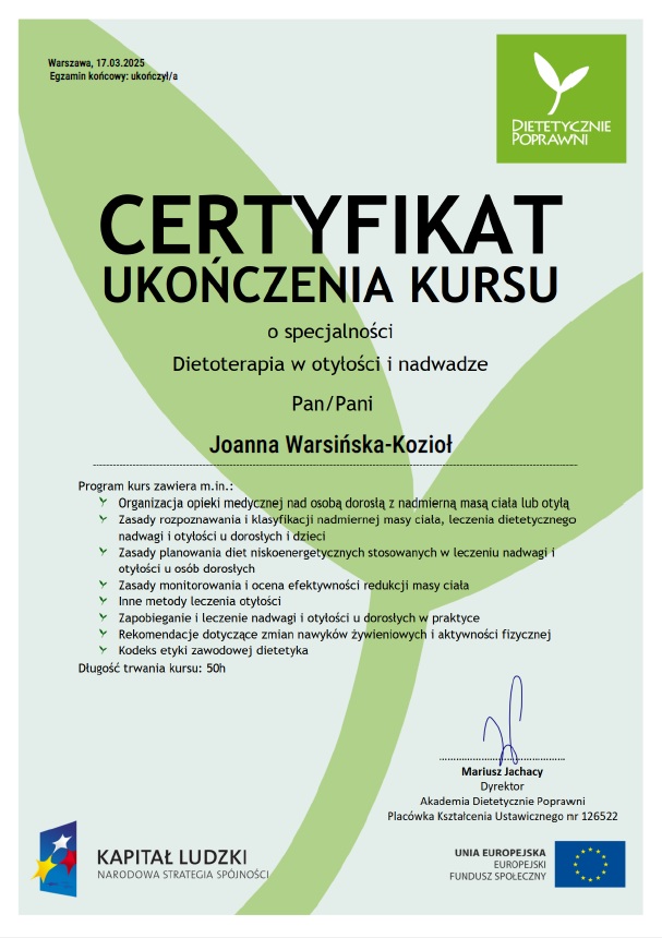 Certyfikat 1