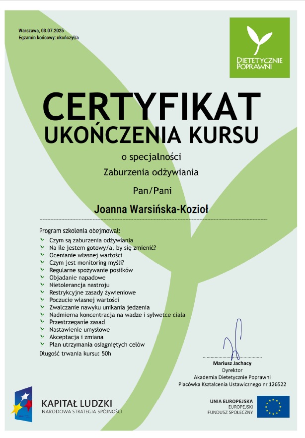 Certyfikat 2